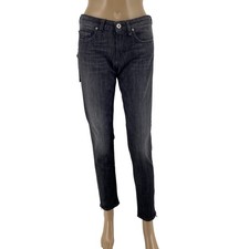 FIORUCCI X NAOMI CAMPBELL Donne Jeans Skinny Grigio Scuro Taglia W27 L30