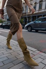 Stivali scamosciati 100% pelle