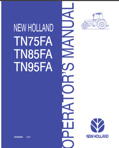 New holland tn75fa - holland, tn85fa