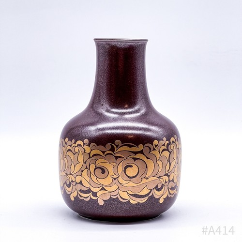 Vintage vaso con blumendekor - vaso,