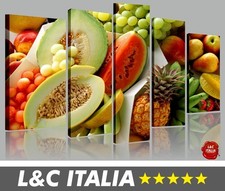 Frutta esotica tropical - 5 QUADRI MODERNI QUADRO STAMPA CANVAS CASA ARREDAMENTO