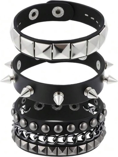 Bracciale uomo punk - punk, borchie