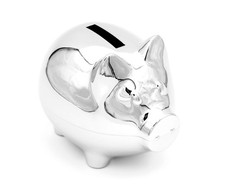 Salvadanaio In Argento Per