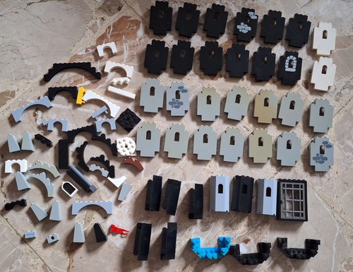 Lotto lego castle muri - castle, /