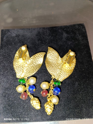 Orecchini clips anni - 70,