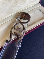 Tagliacarte Antico , Argento E Cristallo