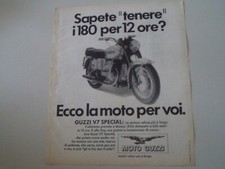 advertising Pubblicità 1970 MOTO GUZZI V7 V 7 SPECIAL