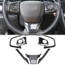 Guarnizione coprivolante per Honda Civic 2016 2017 2018 2019 stile fibra di carbonio