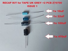 Kit capacitors condensatori ZX Spectrum UK Grey +2 PCB Z70700 Issue 1 Tape PCB