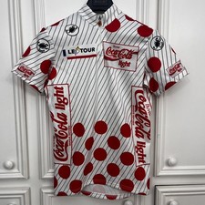 Maglia Ciclismo Castelli Vintage Uomo Punti Rossi Coca Cola Light Le Tour Tg Medium
