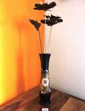 VASO legno di mango FIORI