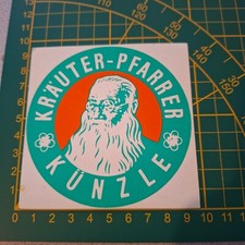 adesivo vintage STICKER kleber kunzle krauter pfarrer