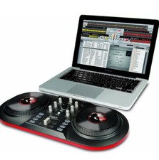 Ion Audio Discover Sistema DJ per Computer con Software Musicale MixVibes Rosso e Nero