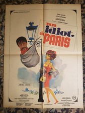Affiche 1967 UN IDIOT A PARIS Serge Korber DANY CARREL Jean Lefebvre 60x80