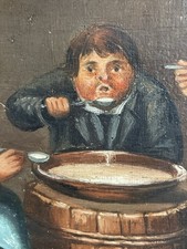 Antico dipinto ad olio