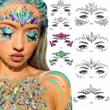 Adesivo face gems party - face,