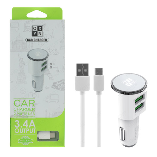 Alimentatore auto 2usb - 3.4a,