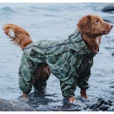 Hurtta Dog Green Downpour Suit