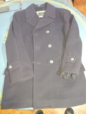 Cappotto Lana Corto Uomo Blu
