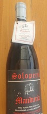 Soloperto Vino Rosso Manduria 1974 Raro
