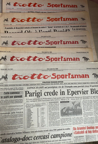 Lotto giornali cavalli - lotto, 10
