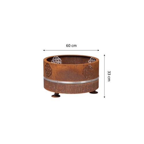 Focolare acciaio corten - focolare,