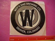 Birra Adesivo ~ WIT'S End Brewery ~Denver, Colorado ~ Craft Microbirrificio