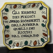 DERUTA piattino con motto “