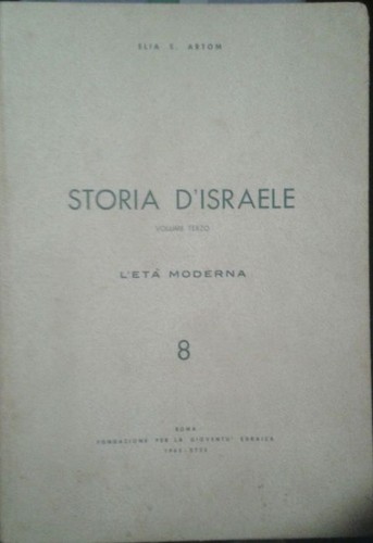 Storia israele volume - storia, d'israele