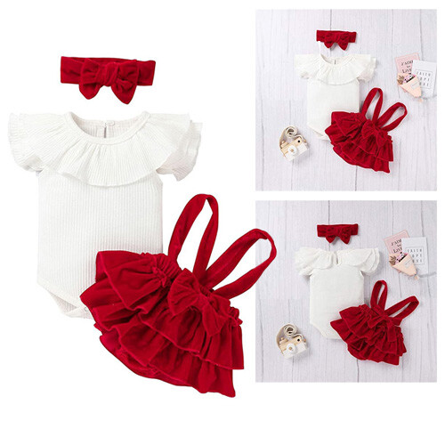 Set fascia con volant - , tutina