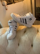 Adidas Sneakers Alte In Pelle Bianche Taglia 42 Edizione Limitata