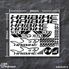 Haibike V2 set adesivi nero