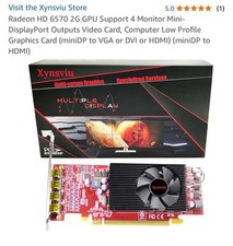 Radeon HD 6570 2G Supporto GPU 4 Monitor Mini-DisplayPort Uscite Scheda Video