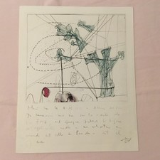 Roberto Sebastian Matta Litografia LA CARTE DE LA FORCE