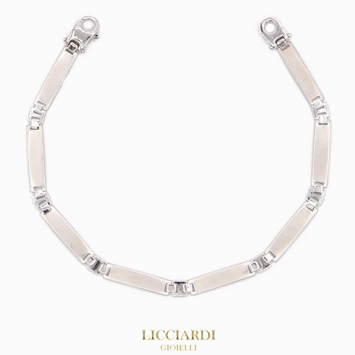 Bracciale uomo piastre semi