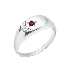 Anello con sigillo in argento