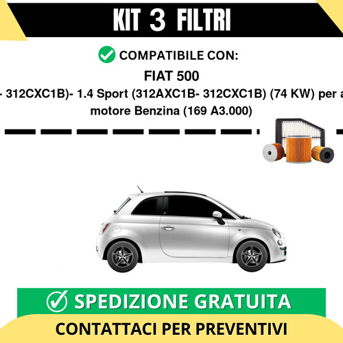 Kit filtri tagliando - 3, per