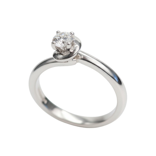 Anello damiani solitario - anello,