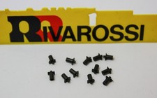 RIVAROSSI LOTTO RACCOLTA di 12 PORTA RESPINGENTI NERI per CARROZZE FS SCALA HO