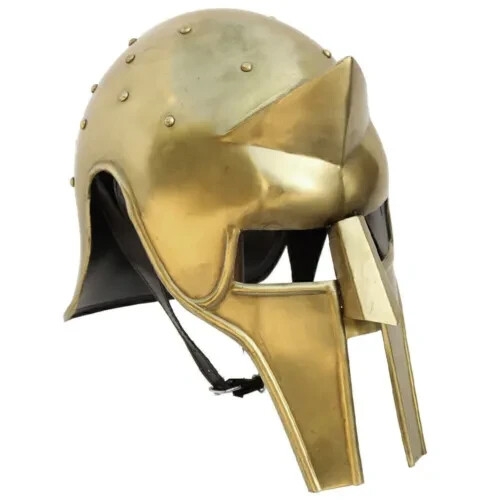 Elmo metallico gladiatore - metallico, da