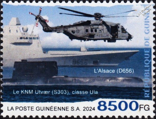 Francobollo nave guerra - nave,
