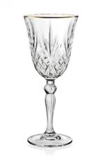 Brandani Set 6 Calici Gold And Gold Crystal Glass 270 ml