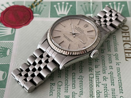 Rolex datejust 36mm - 36mm, "linen
