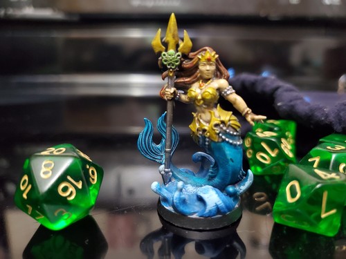 Sirena miniatura dipinta - in,