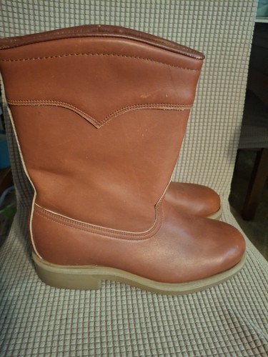 Stivali moto vintage red - stivali,