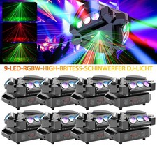 8x UKing 180W RGBW 9 LED Beam
