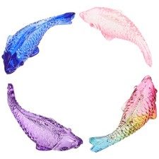 4 Pezzi Ornamenti Pesci