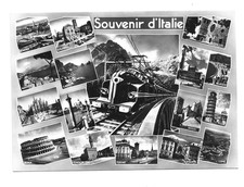 Souvenir d'Italie - treno train - 16 vedutine città italiane!!! Omniafoto Torino