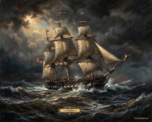 Uss costitution sotto vela - costitution,
