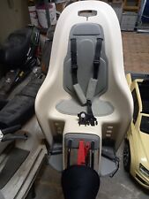 seggiolino bici bicicletta posteriore portapacchi omologato 22kg Beige